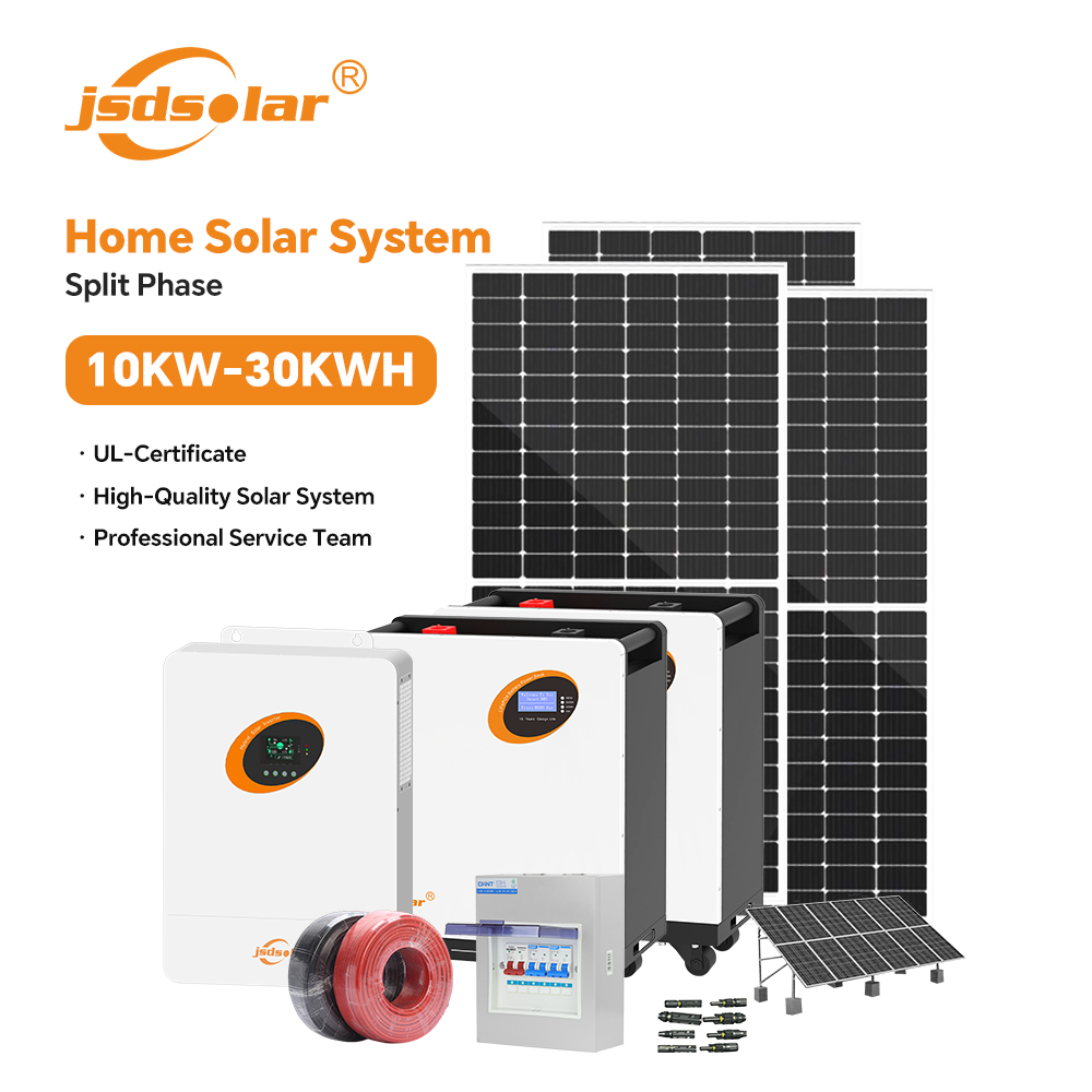 Renewable Energy Grid - ระบบพลังงานแสงอาทิตย์แบบแยกเฟส 10 กิโลวัตต์ 30 กิโลวัตต์ชั่วโมง ระบบไฮบริดแบบออฟกริด