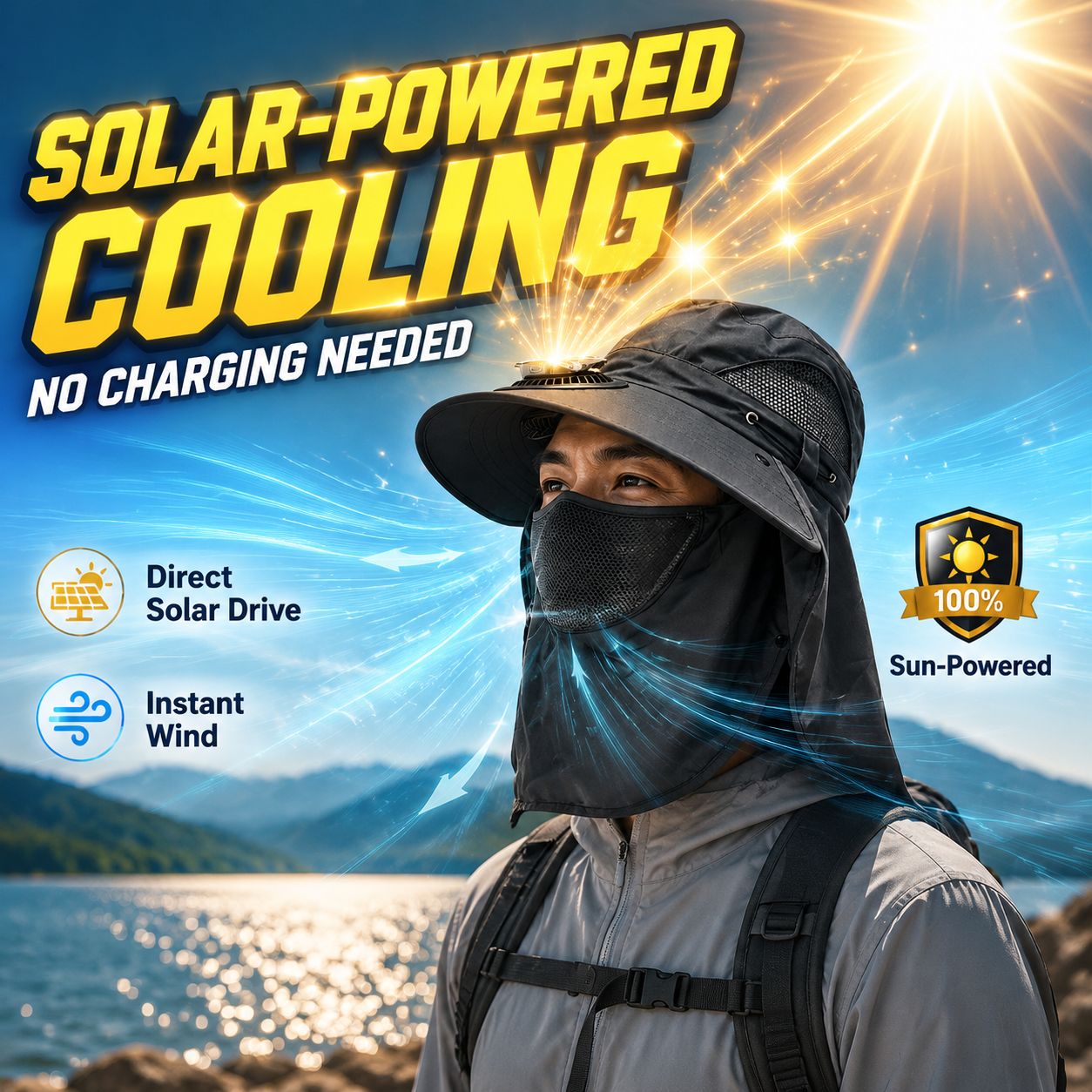 หมวกพัดลมชาร์จพลังงานแสงอาทิตย - Renewable Energy Fan บทวิจารณ์และราคา