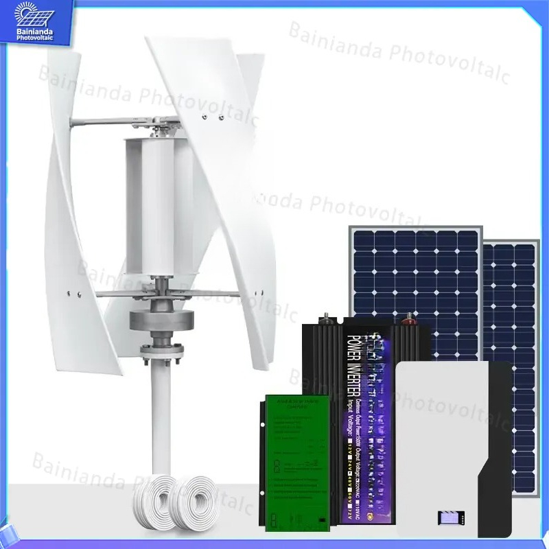 ระบบไฮบริดกังหันลมแนวตั้งและแผ - Renewable Energy Grid บทวิจารณ์และราคา